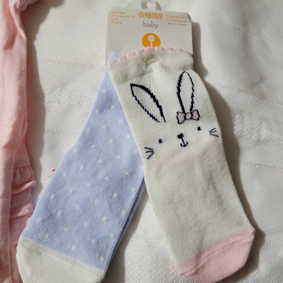 Gymboree Peter Rabbit NWT 12-18 month Romper 12-24 month socks set. Mixed Z 31 - Picture 3 of 5